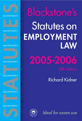 Kidner |  Statutes on Employment Law 2005-2006 | Buch |  Sack Fachmedien
