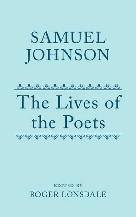 Lonsdale |  Samuel Johnson's Lives of the Poets | Buch |  Sack Fachmedien