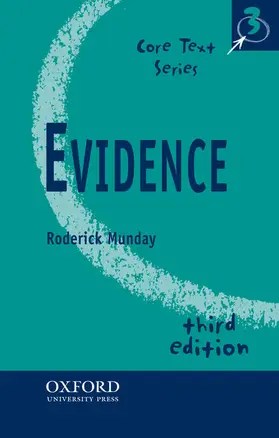 Munday |  Evidence | Buch |  Sack Fachmedien