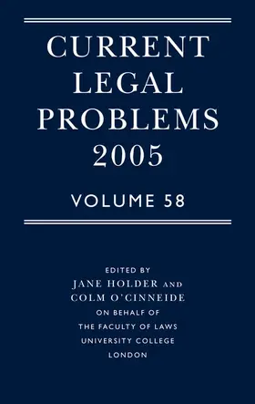 Holder / O'Cinneide |  Current Legal Problems | Buch |  Sack Fachmedien