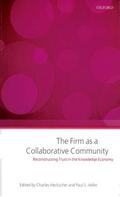 Adler / Heckscher |  The Firm as a Collaborative Community | Buch |  Sack Fachmedien