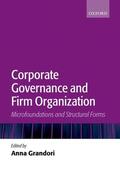 Grandori |  Corporate Governance and Firm Organization | Buch |  Sack Fachmedien