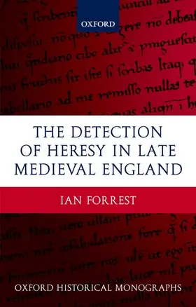 Forrest |  The Detection of Heresy in Late Medieval England | Buch |  Sack Fachmedien