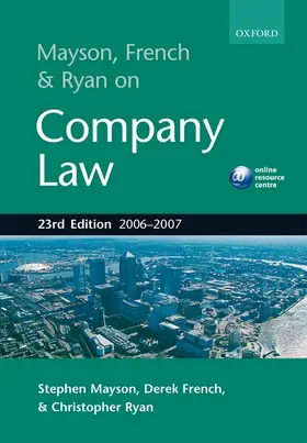 Mayson / French / Ryan |  Mayson, French and Ryan on Company Law 2006-7 | Buch |  Sack Fachmedien