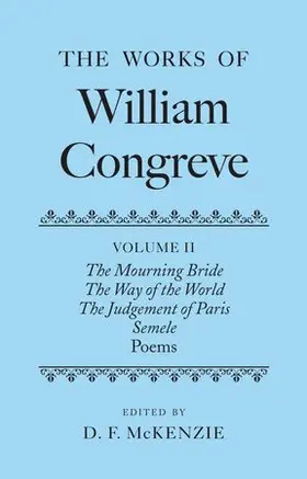 McKenzie |  The Works of William Congreve | Buch |  Sack Fachmedien