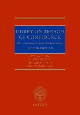 Al / Aplin / Bently |  GURRY ON BREACH OF CONFIDENCE 2E C | Buch |  Sack Fachmedien