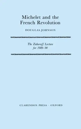 Johnson |  Michelet and the French Revolution | Buch |  Sack Fachmedien