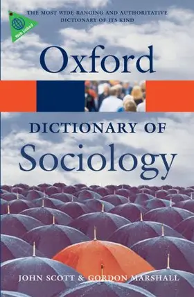 Scott / Marshall |  A Dictionary of Sociology | Buch |  Sack Fachmedien