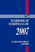 Eeckhout / Tridimas |  Yearbook of European Law 2007 Volume 26 | Buch |  Sack Fachmedien