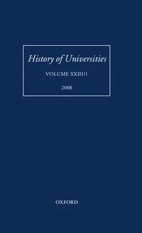 Feingold |  History of Universities | Buch |  Sack Fachmedien