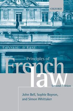 Bell / Boyron / Whittaker | Principles of French Law | Buch | 978-0-19-954139-3 | sack.de