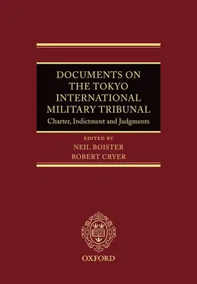 Boister / Cryer |  Documents on the Tokyo International Military Tribunal | Buch |  Sack Fachmedien
