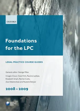 Miles / Firth / Denyer |  Foundations for the LPC 2008-2009 | Buch |  Sack Fachmedien