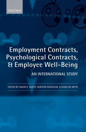 Guest / Isaksson / De Witte |  Employment Contracts, Psychological Contracts, and employee well-being | Buch |  Sack Fachmedien