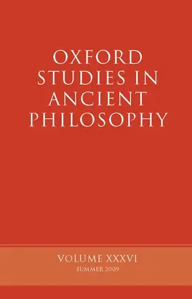 Sedley |  Oxford Studies in Ancient Philosophy | Buch |  Sack Fachmedien