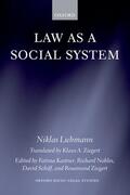 Luhmann / Kastner / Nobles |  Law as a Social System | Buch |  Sack Fachmedien