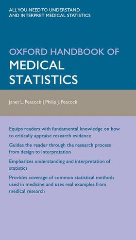 Peacock |  Oxford Handbook of Medical Statistics | Buch |  Sack Fachmedien