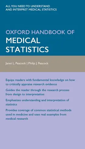 Peacock |  Oxford Handbook of Medical Statistics | Buch |  Sack Fachmedien