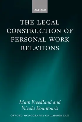 Freedland / Kountouris |  LEGAL CONSTRUCT PERS WORK RELAT OLL C | Buch |  Sack Fachmedien