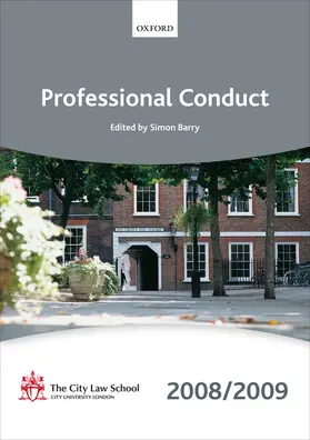 , The City Law School |  Professional Conduct 2008-2009 | Buch |  Sack Fachmedien