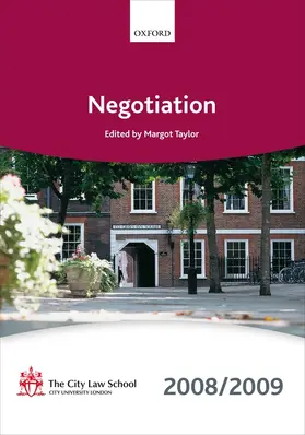, The City Law School |  Negotiation 2008-2009 | Buch |  Sack Fachmedien