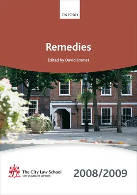 , The City Law School |  Remedies 2008-2009 | Buch |  Sack Fachmedien
