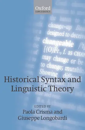 Crisma / Longobardi |  Historical Syntax and Linguistic Theory | Buch |  Sack Fachmedien