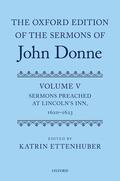 Ettenhuber |  The Oxford Edition of the Sermons of John Donne | Buch |  Sack Fachmedien