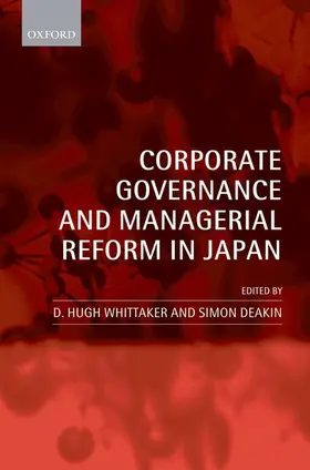 Whittaker / Deakin |  Corporate Governance and Managerial Reform in Japan | Buch |  Sack Fachmedien