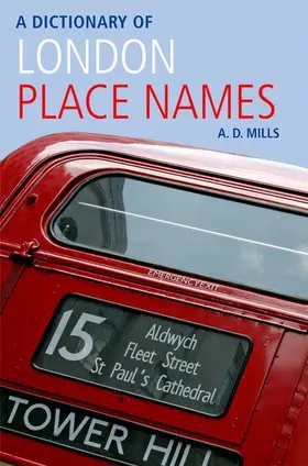 Mills |  Dictionary of London Place-Names | Buch |  Sack Fachmedien