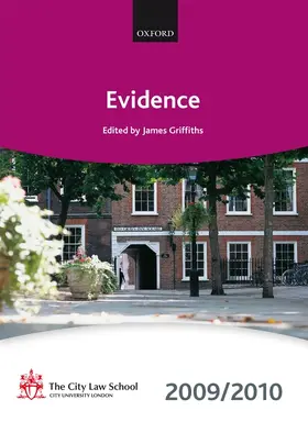 , The City Law School |  Evidence 2009-2010 | Buch |  Sack Fachmedien