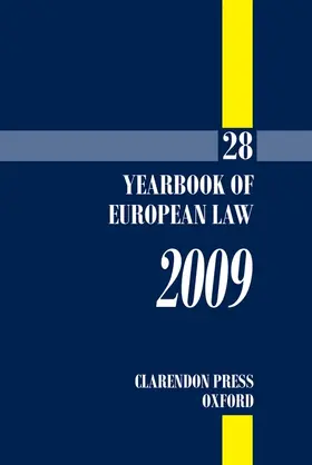 Eeckhout / Tridimas |  Yearbook of European Law | Buch |  Sack Fachmedien