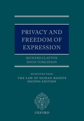 Clayton QC / Tomlinson QC |  Privacy and Freedom of Expression | Buch |  Sack Fachmedien