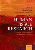 Lenk / Hoppe / Beier |  Human Tissue Research | Buch |  Sack Fachmedien