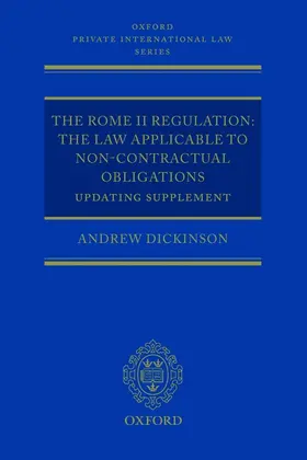Dickinson |  The Rome II Regulation | Buch |  Sack Fachmedien