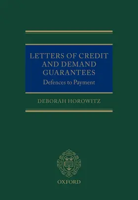 Horowitz |  LETTER CREDIT DEMAND GUAR | Buch |  Sack Fachmedien