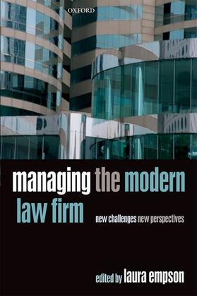Empson | Managing the Modern Law Firm | Buch | 978-0-19-958964-7 | sack.de
