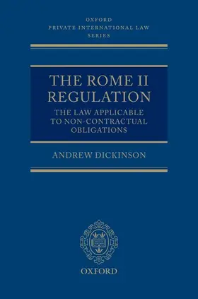 Dickinson |  The Rome II Regulation | Buch |  Sack Fachmedien