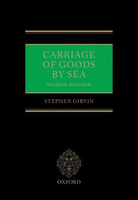 Girvin | CARRIAGE OF GOODS BY SEA REV/E | Buch | 978-0-19-958991-3 | sack.de