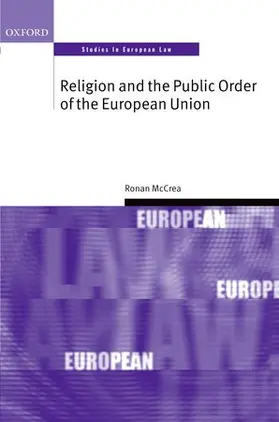 McCrea |  RELIG & PUBLIC ORDER EUROP UNION OSEL C | Buch |  Sack Fachmedien