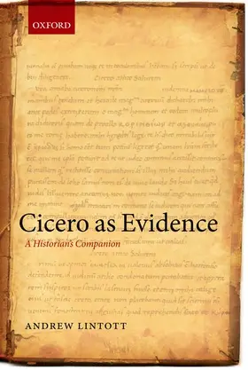 Lintott |  Cicero as Evidence | Buch |  Sack Fachmedien