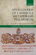 Faulkner |  Apollinaris of Laodicea Metaphrasis Psalmorum | Buch |  Sack Fachmedien