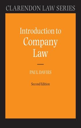 Davies | Introduction to Company Law | Buch | 978-0-19-960132-5 | sack.de