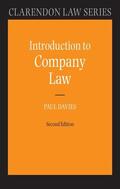 Davies |  Introduction to Company Law | Buch |  Sack Fachmedien