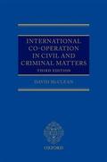 McClean |  International Co-Operation in Civil and Criminal Matters | Buch |  Sack Fachmedien