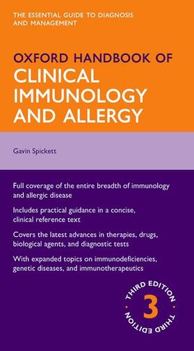 Spickett | Oxford Handbook of Clinical Immunology and Allergy | Buch | 978-0-19-960324-4 | sack.de