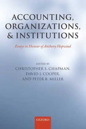 Chapman / Cooper / Miller |  Accounting, Organizations, and Institutions | Buch |  Sack Fachmedien
