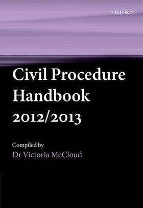 McCloud | Civil Procedure Handbook 2012/2013 | Buch | 978-0-19-965956-2 | sack.de