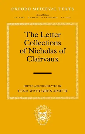 Wahlgren-Smith |  Letter Collections of Nicholas of Clairvaux | Buch |  Sack Fachmedien