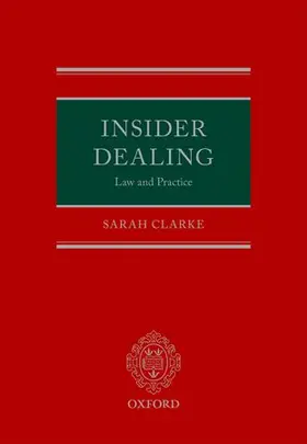 Clarke |  Insider Dealing: Law and Practice | Buch |  Sack Fachmedien